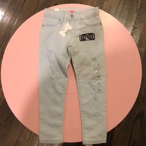 TCP LIGHT DENIM DISTRESSED JEGGING SZ 4 NWT!